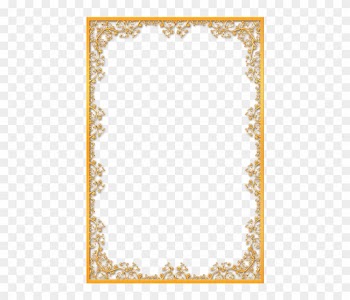 Ornate Gold Frame Png Download - Gold Vintage Border Png