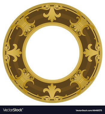 ornate wooden frame with gold details
