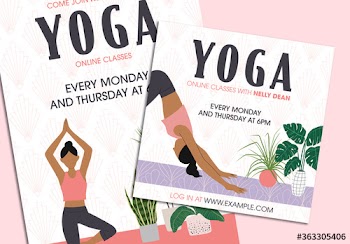 Ornate Yoga on Demand Social Media Set