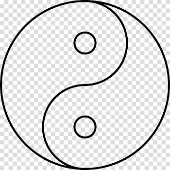 Orochimaru Yin and yang Line art , yin yang transparent background PNG clipart