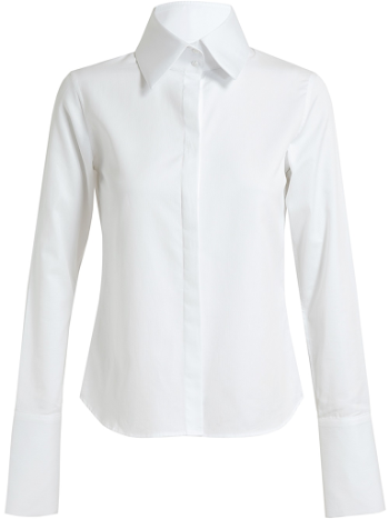 OSMAN Tailored Cotton Twill Shirt in White - Lyst