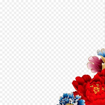 OUHUA Chinese New Year Chinese zodiac Poster Bainian - Rich floral material picture 