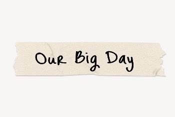 Our big day word, paper | Free PSD - rawpixel