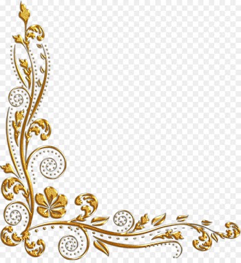 Our Glad Picture Frames Clip art - gold border 