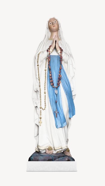Our lady of Lourdes statue | Free PSD - rawpixel