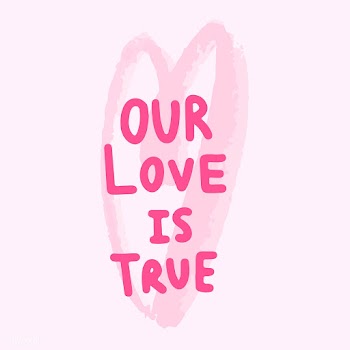 Our love is true typography vector | Free stock vector - 472357