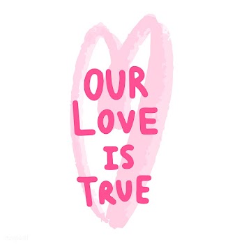 Our love is true typography vector | Free stock vector - 472414