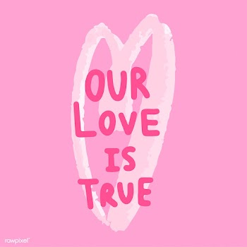 Our love is true typography vector | Free stock vector - 472516