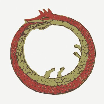 Ouroboros Dog frame clipart, collage | Free PSD - rawpixel