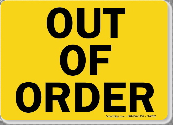 Out Of Order PNG Photo
