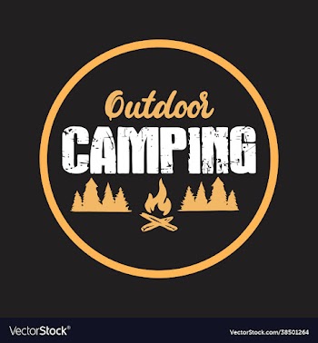 outdoor camping badge design