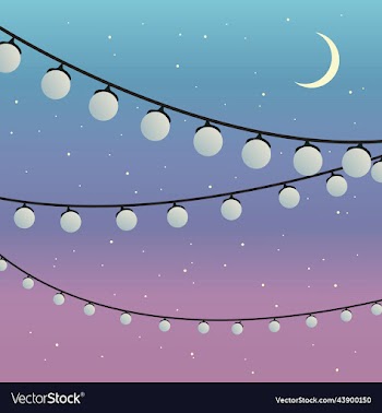 outdoor string lights hanging on a line