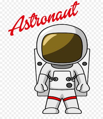 Outer Space, Astronaut, Drawing, Cartoon, Male PNG