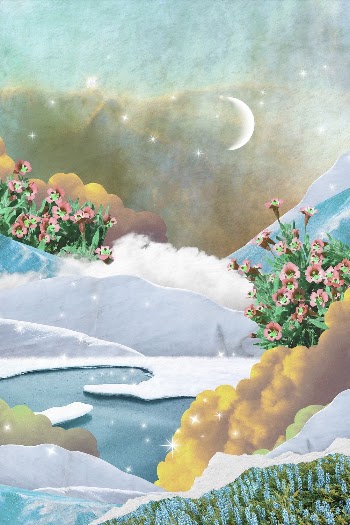 Outer space landscape collage background, | Free Photo - rawpixel
