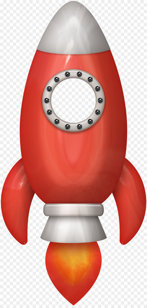 Outer space Watercolor painting Vacation Bible School Clip art - Red creative cartoon rocket 