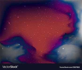 Outer space with star field scene vector image