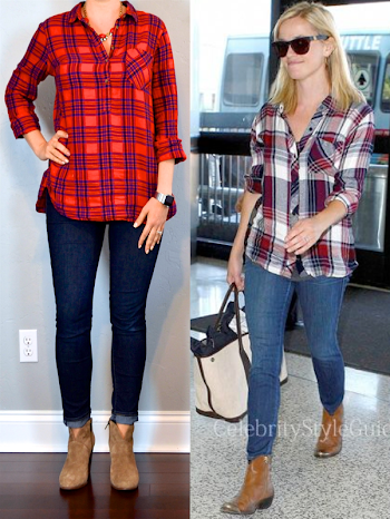 outfit post: plaid shirt, skinny jeans, ankle boots | Cute ...