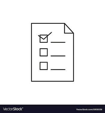 Outline document icon vector image