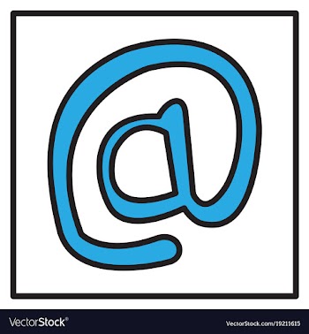 Outline email icon isolated on background line vector image
