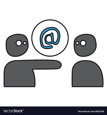 Outline email icon isolated on background line vector image