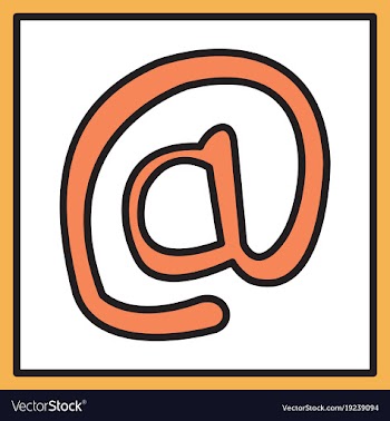 Outline email icon isolated on background line vector image