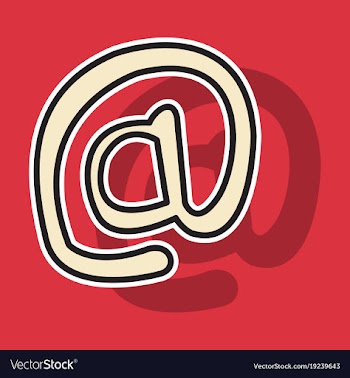 Outline email icon isolated on background line vector image
