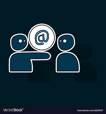Outline email icon isolated on background line vector image