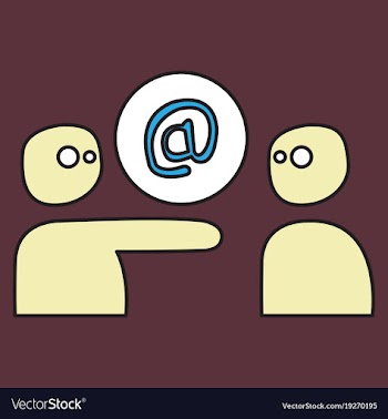 Outline email icon isolated on background line vector image
