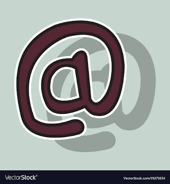 Outline email icon isolated on background line vector image