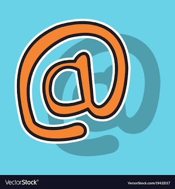 Outline email icon isolated on background line vector image