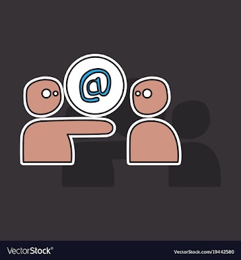 Outline email icon isolated on background line vector image