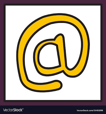 Outline email icon isolated on background line vector image