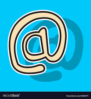 Outline email icon isolated on background line vector image