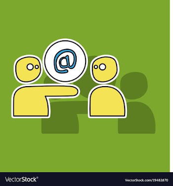 Outline email icon isolated on background line vector image