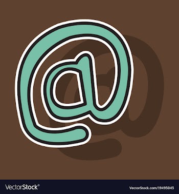 Outline email icon isolated on background line vector image