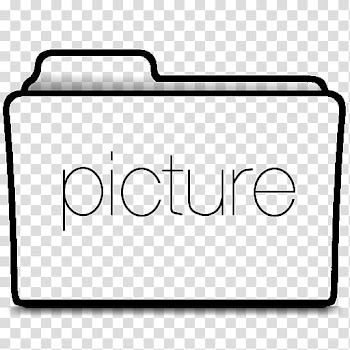 Outline Folders, black and white abstract painting transparent background PNG clipart