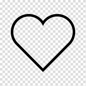 Outline Heart , heart transparent background PNG clipart