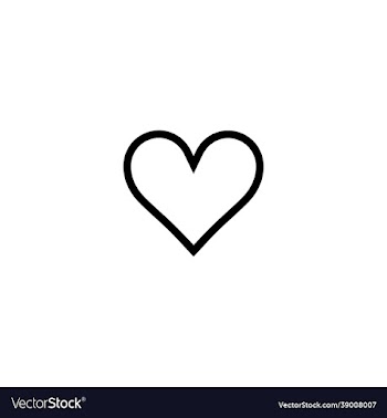 outline heart icon heart contour love logo i
