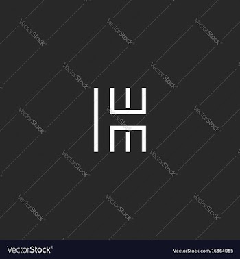  					Outline letter h logo modern monogram thin line vector image														