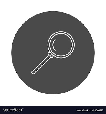 Outline loupe icon vector image