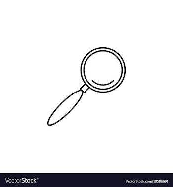 Outline loupe icon vector image