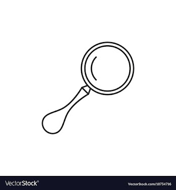 Outline loupe icon vector image