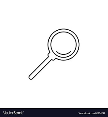 Outline loupe icon vector image