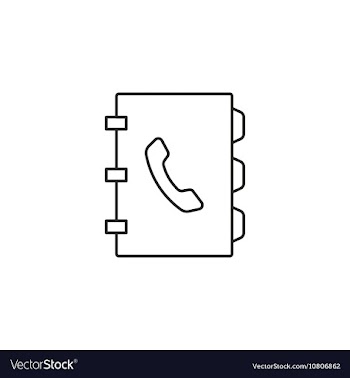 Outline notebook icon vector image