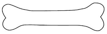 Outline Of A Dog Bone | Free download best Outline Of A Dog Bone ...