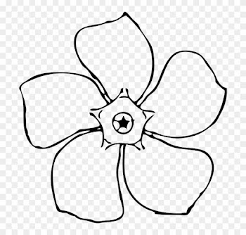 Outline Of A Flower
