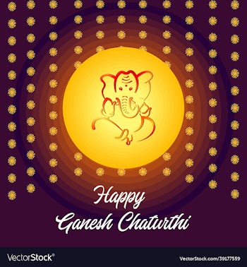 outline of god ganesh