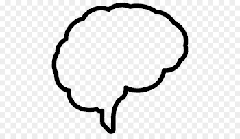 Outline of the human brain Neuroscience Neuroimaging - vector ...