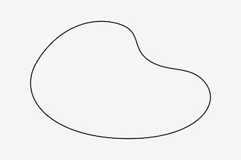 Outline organic shape clip art | Free Vector - rawpixel