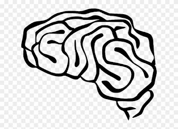 Outline, People, Silhouette, Thinking, Human, Cartoon - Brain Clip Art